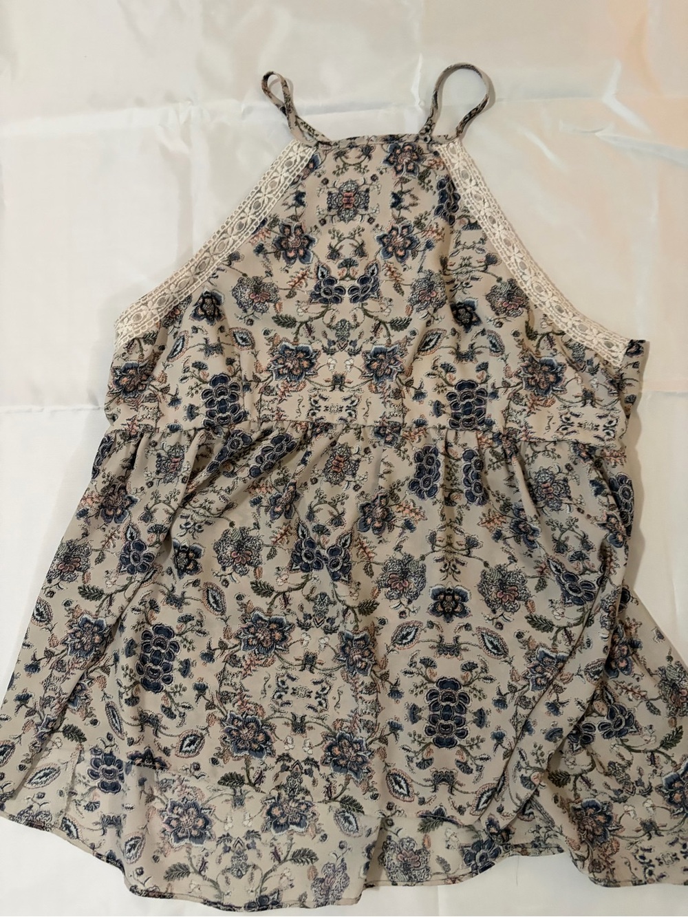 Maurice’s High Neck Peplum Tank